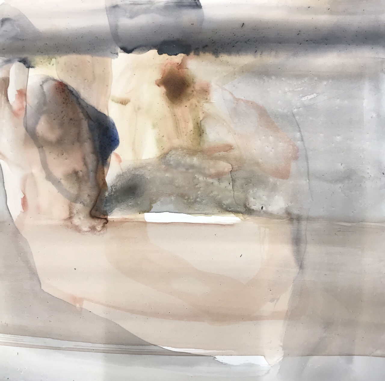 Akt 1, Aquarelle on Paper, 20 x 20 cm, 2021_Pia-Veronica Åström