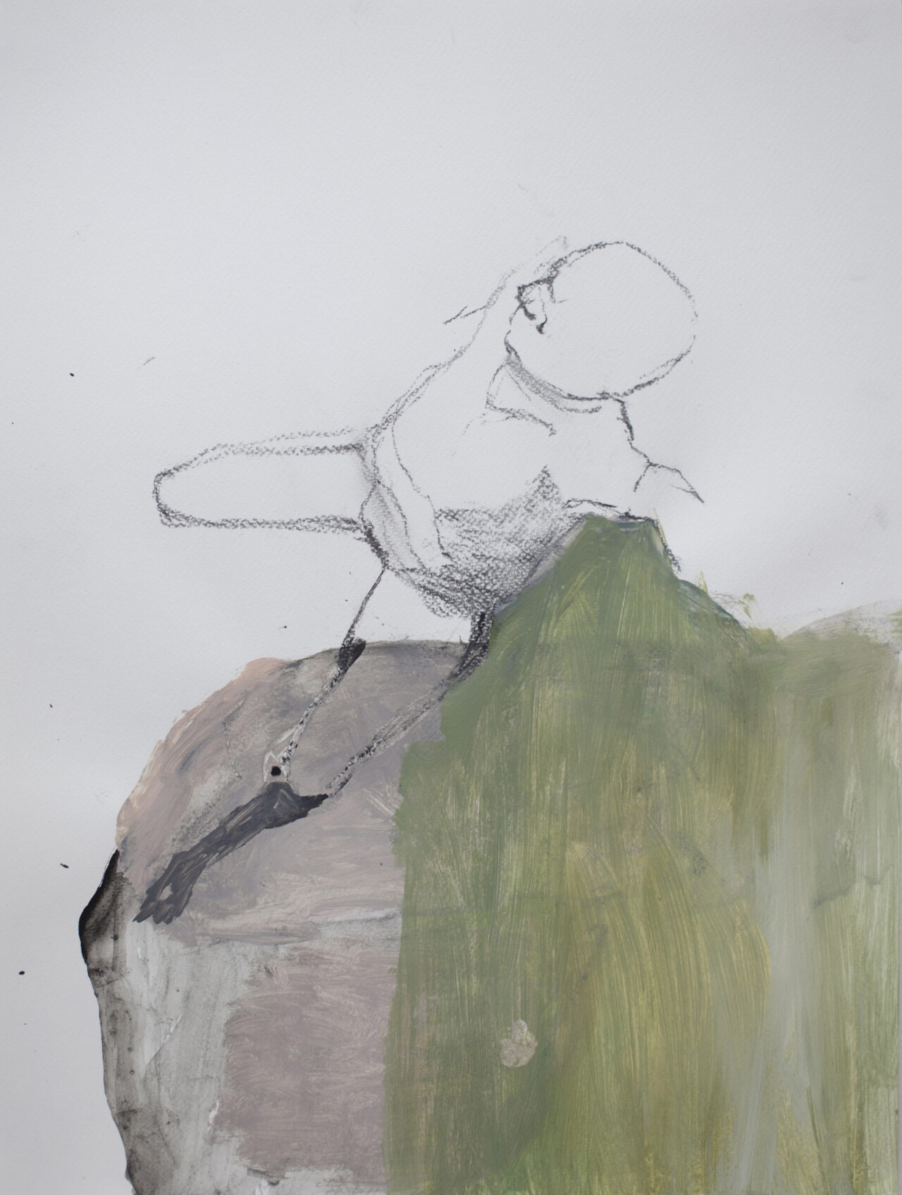 Akt 7, Gouache on Paper, 21 x 30 cm, 2019_Pia-Veronica Åström