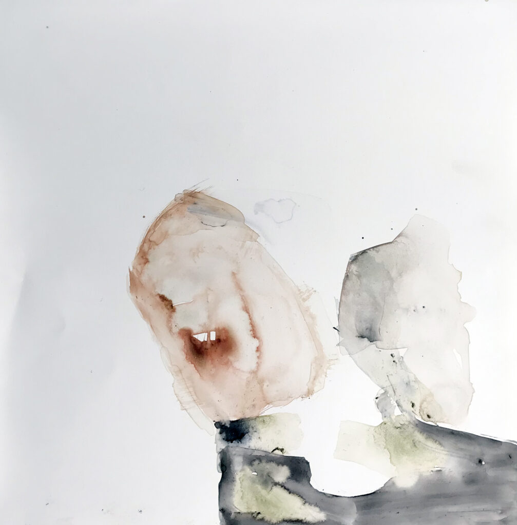 Akt 3, Aquarelle on Paper, 20 x 20 cm, 2021_Pia-Veronica Åström